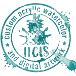image Remove the checkerboard/white background from the uploaded turquoise watercolor logo, preserving the turquoise artwork and lettering exactly. Make the background transparent.